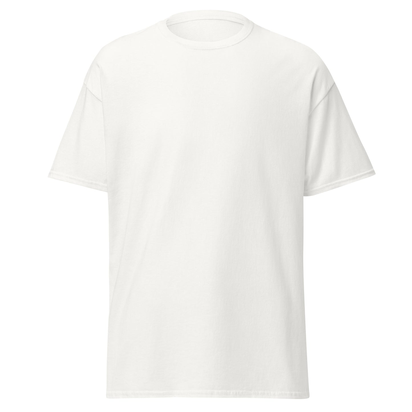 Camiseta personalizada blanca vista frontal mockup - Moda Cartoon Lab